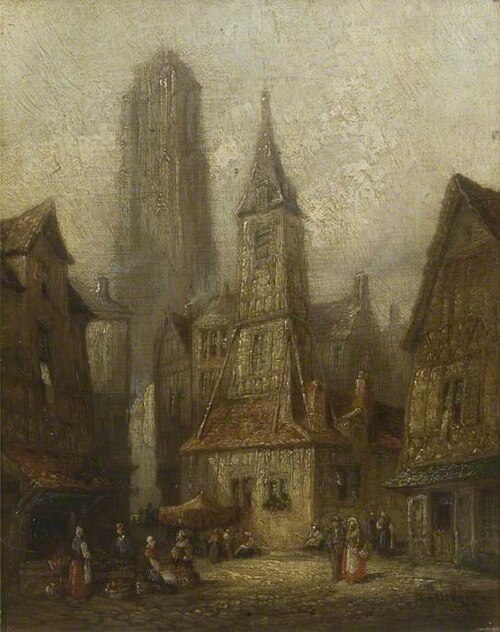 Honfleur, France, 1890, Henry Thomas Schafer