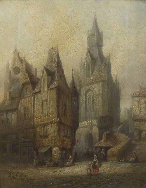 Fécamp, Normandy, France, 1890, Henry Thomas Schafer