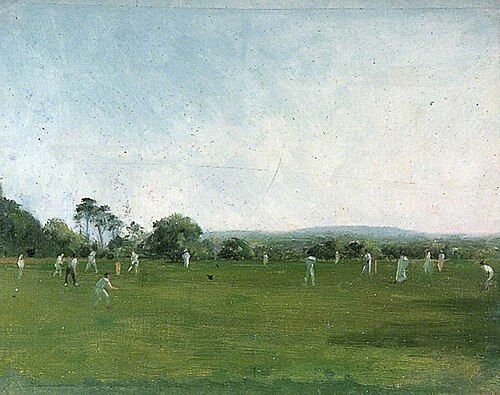 Cricket Match at Heathfield Park, Sussex, 1903, Henry Thomas Schafer