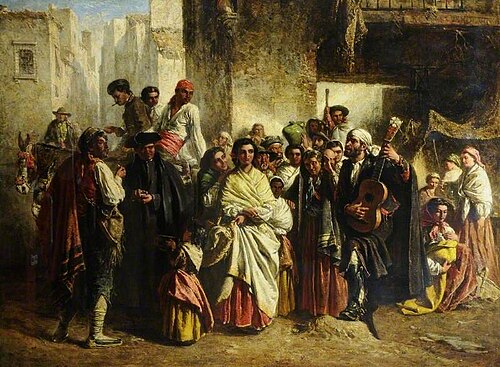Ballad Singing in Andalucia, Spain, 1862, Dennis Wood Deane