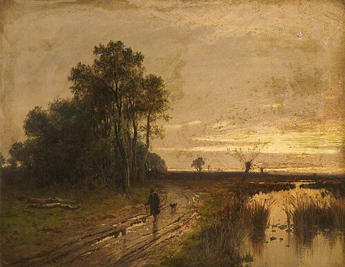 Evening at Beccles, Suffolk, , Leopold Rivers