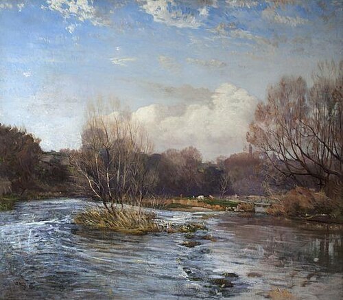 Springtime, Prestonkirk, 1909, Robert Noble