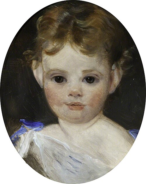 Auda Letitia Vernon, later Mrs T.A.Hill (1862-1957) as a Child, 1864, Henry Weigall