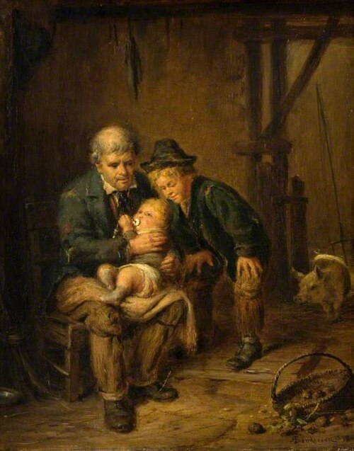 The Motherless Bairn, 1895, Robert Sanderson
