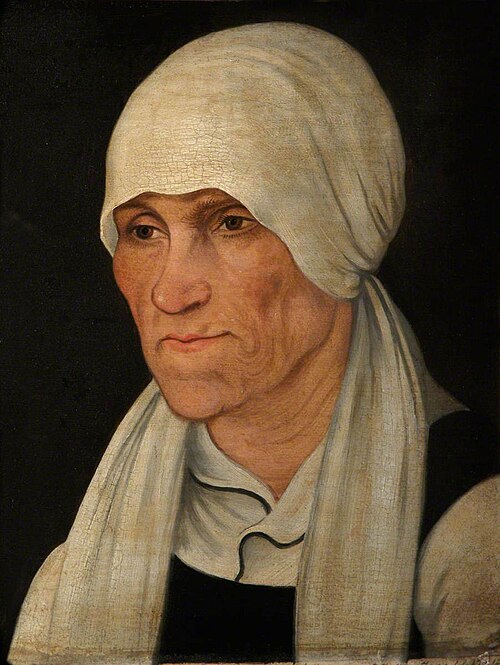 Margaretha Luther, Mrs Hans Luther (1460-1531) (after Lucas Cranach the elder), 1854, Robert Scott Tait
