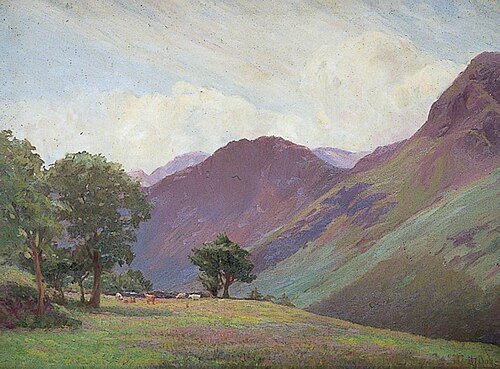 View Near Buttermere, Cumberland, , Herbert J. Day
