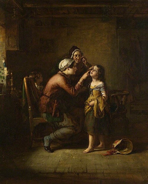 The Mote in the Eye, 1850, Robert Thorburn Ross
