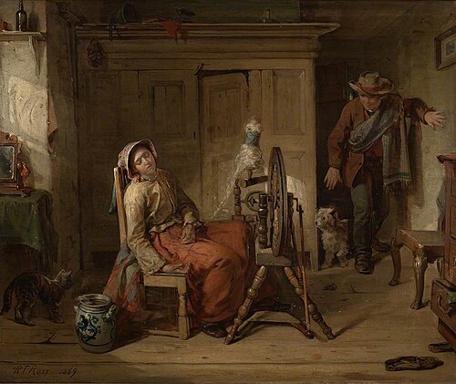 Asleep, 1869, Robert Thorburn Ross