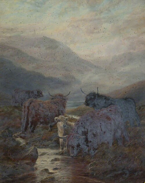 Highland Cattle, 1848, Robert Watson