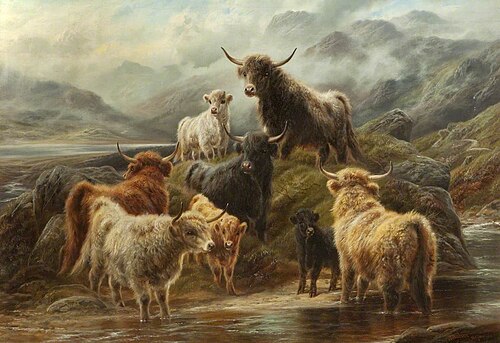 Highland Cattle, 1894, Robert Watson