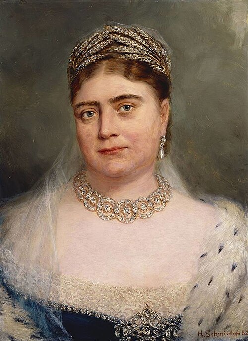 Princess Mary Adelaide, Duchess of Teck (1833-97), 1882, Hermann Schmiechen