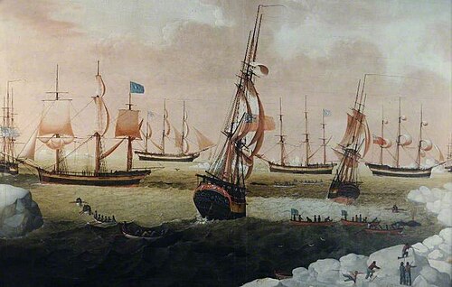 'Thomas', 'Brothers', 'Samuel' and 'North Briton' in the Arctic, 1803, Robert Willoughby
