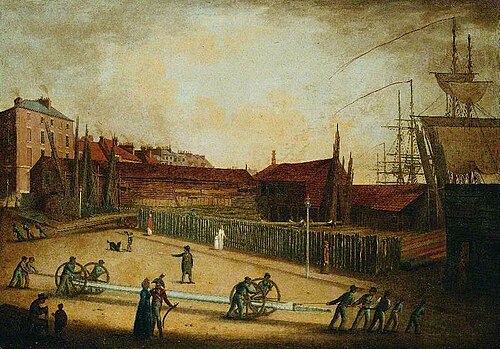 Westerdales Yard and Savile Street, Hull, 1810, Robert Willoughby
