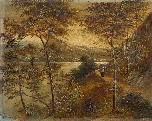 Landscape with Lake, 1894, A. Drinkwater