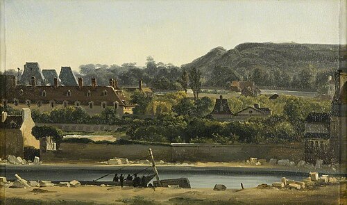 L'Hôpital Saint Louis et les Buttes-Chaumont, Paris, 1830, Hippolyte-Benjamin Adam