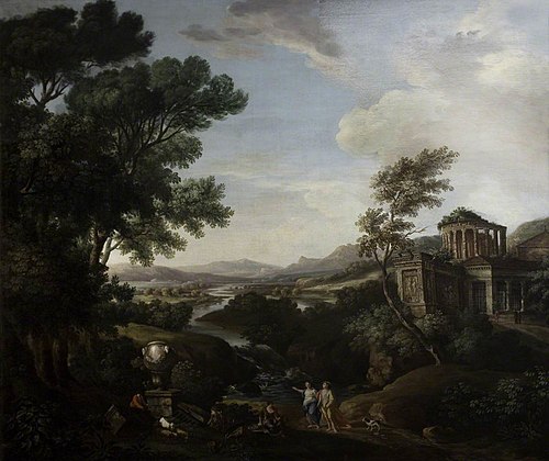 Classical Landscape with Figures, 1758, Domenico Fattori