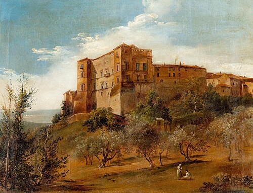View of Palazzo Ruspoli in Vignanello, , Alessandro Castelli
