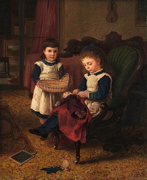 Two Children, 1871, Horace W. Petherick