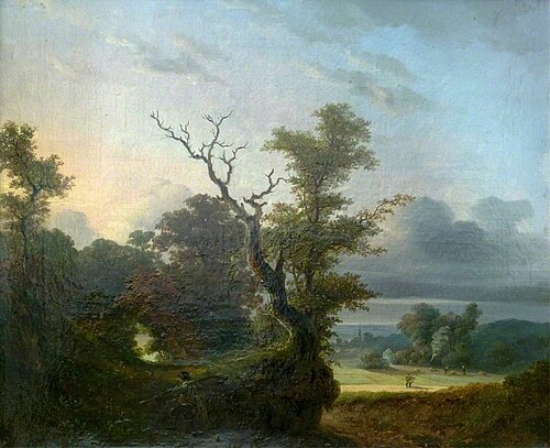 Landscape with a Tree, , Lodewijk van Schoor