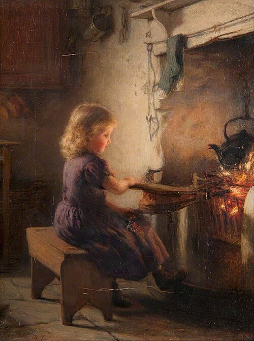 The Light of the Fireside, 1867, Hugh Cameron