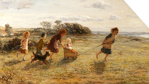 The Go-Cart, 1885, Hugh Cameron