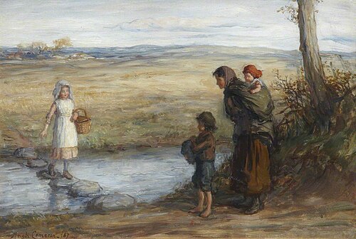 Stepping Stones, 1887, Hugh Cameron