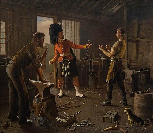 At the Blacksmith's, 1878, Hugh Collins