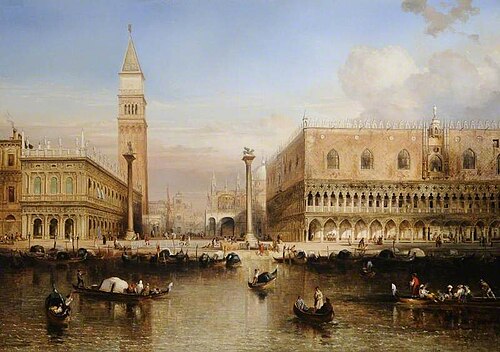 The Doge's Palace, Venice, 1848, Louis-Désiré Thiénon