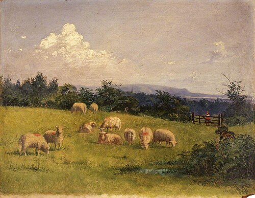 Landscape near Swansea, 1900, Louis Garnant Cawker