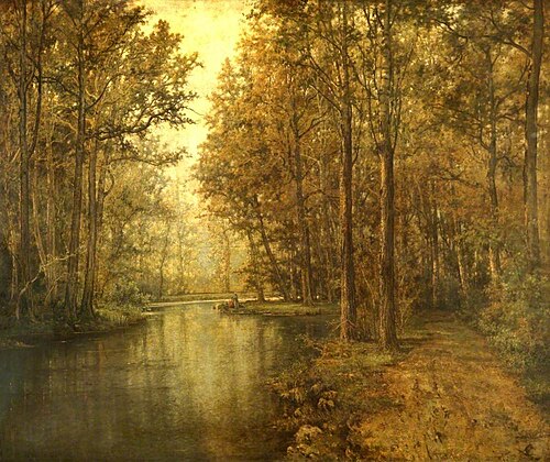 The Way in the Wood: View near Antwerp, 1881, Louis Pulinckx