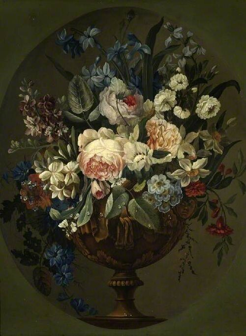 Vase of flowers, , Louis Vidal