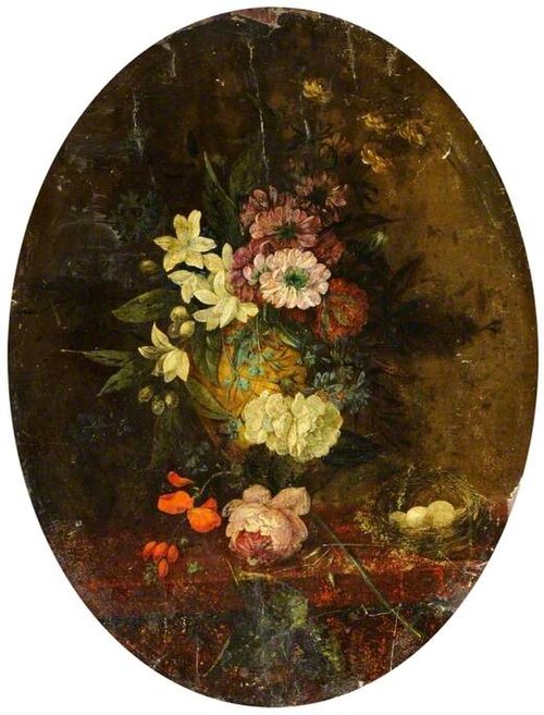 Vase of Flowers, 1780, Louis Vidal