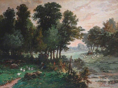 Landscape with Women Keeping Geese, , Louis-Jean-Baptiste Boulangé