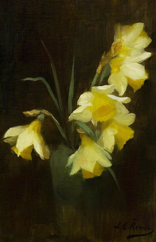 Daffodils in a Vase, , Louisa Ellen Perman