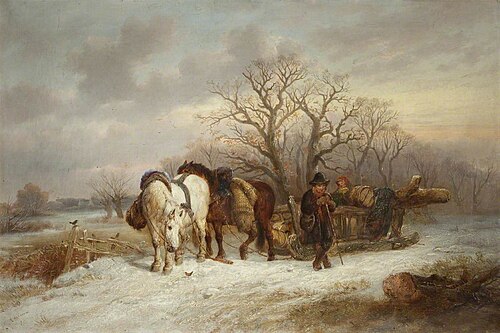 A Winter Scene, , Alexis de Leeuw