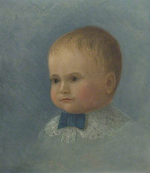 Portrait of a Child with a Lace Collar*, , Alfred Balding