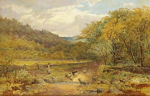 The Old Holyhead Road, Betws-y-Coed, North Wales, 1896, Rosa Muller