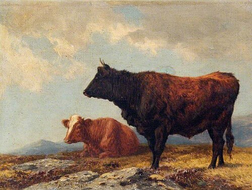 Brindled Cattle, 1894, Alfred Grey