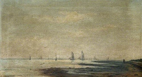 The Estuary Looking West, , Alfred Harvey Moore