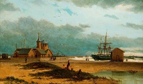 The Wreck off the South Pier, 1897, Duncan Fraser McLea