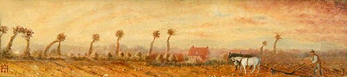 View near Staines, Middlesex, 1894, Alfred John Harris