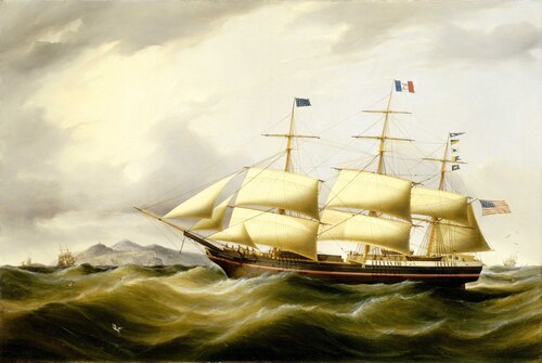 The packet 'Antarctic', 1853, D. MacFarlane