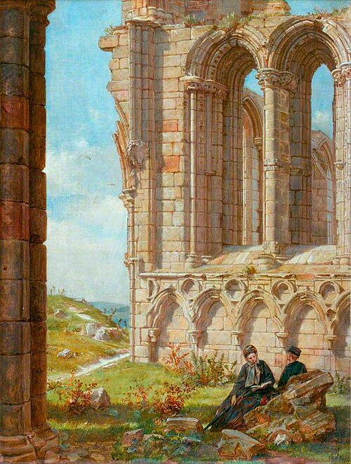 Part of the Ruins of Whitby Abbey, 1865, Alfred Morgan