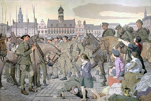 The Return to Mons, 1920, Inglis Sheldon-Williams