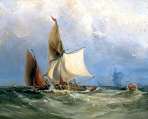Fishing Boat in a Storm, , Alfred Priest