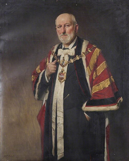 Alderman G. H. Dunn (1837–1908), Mayor of Dudley (1897–1898), 1907, Alfred Priest