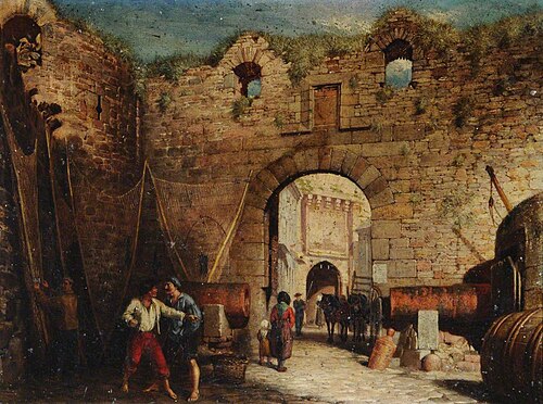 French Street Scene, , Ebenezer Crawford