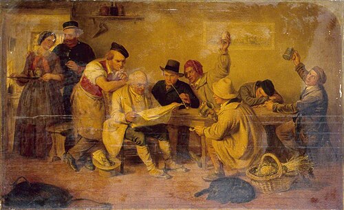 Reading the News, , Ebenezer Newman Downard