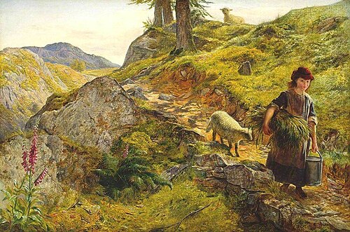 A Mountain Path at Capel Curig, Wales, 1860, Ebenezer Newman Downard