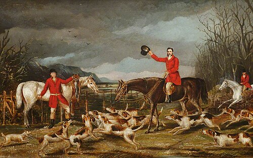 Gogerddan Hunt, 1875, Alfred Worthington